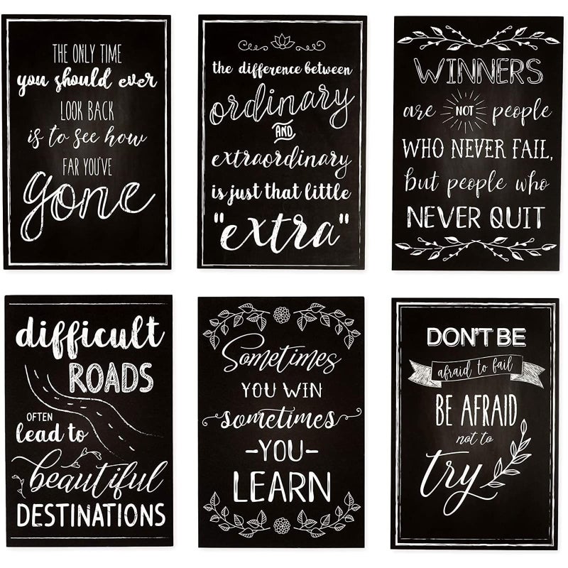 Pipilo Press Postcards for Mailing - 4 x 6 In, Black, 40-Pack, Modern - Motivational Postcards with Quotes & Inspirational Designs - Image 5